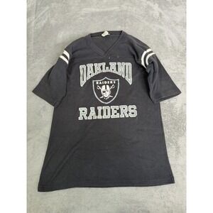 Vintage Oakland Raiders Short Sleeve T Shirt Boys Size Small Black